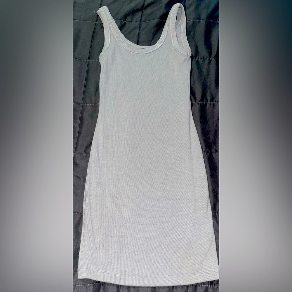 Grey bodycone slip on dress